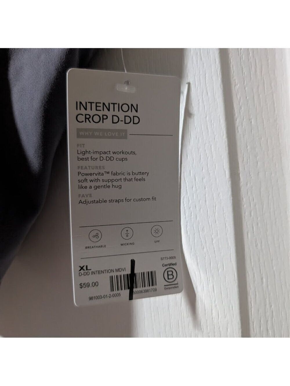 Athleta | Intention Crop D-DD In Blue Colorblock - Picture 7 of 10